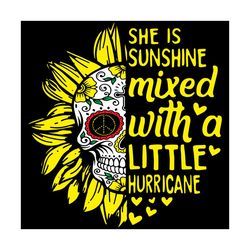 She Is Sunshine Mixed With A little Hurricane Svg