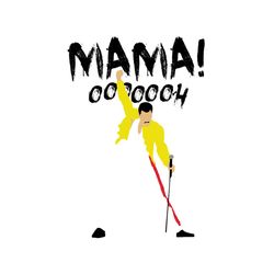 Mama Oh Queen Band Freddie Mercury Svg