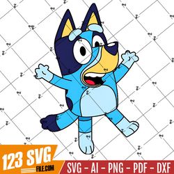 BLUEY Instant Download-Cricut/Silhouette/Canvas/Laser Engraving-Svg Png Dxf Eps Jpg AI-Cutting|Stencil|Sublimation|Hoodi