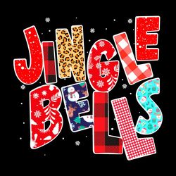 Red Plaid Jingle Bells Christmas Svg, Christmas Svg, Red Plaid Svg, Jingle Bells Svg