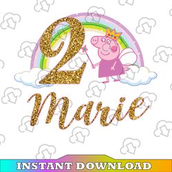 Personalized Name Birthday Girl Png, Pig png Birthday Girl, Custom File For Birthday, Pig png, Birthday Png