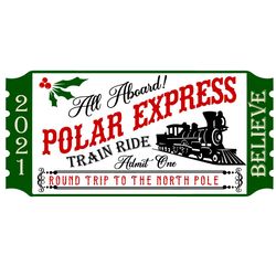 All Aboard Polar Express Train Ride Svg, Christmas Svg, Polar Express Svg