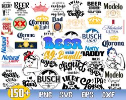 Beer Bundle Svg, Beer Svg, Alcohol Quotes Svg, Beer Brand Logo Svg, Png Dxf  Eps File
