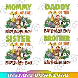 Personalized Birthday PngSafari Jungle Birthday Png, Matching Family Birthday Shirts, Zoo Birthday Png,