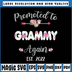 Promoted to Grammy Again 2022 Png, Mother's Day Baby Announcement Png, Grammy Again Est 2022 Png