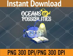 Oceans Of Possibilities Summer Reading 2022 Anglerfish  PNG, Digital Download