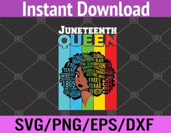 Juneteenth Afro Black Girl Magic Svg, Eps, Png, Dxf, Digital Download