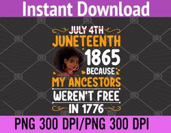 Juneteenth Ancestors 1865 Afro Girls Black History African PNG, Digital Download