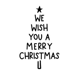 We Wish You A Merry Christmas Shirt, Christmas Svg, Quotes Tree Svg