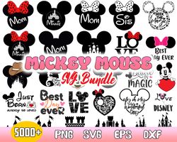 Mickey Mouse Bundle Svg, Mickey Mouse Disney Svg, Mickey Character Svg, Disney Clipart, Instant Download