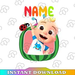 Cocomelon JJ Personalized Name Birthday png jpg, Cocomelon Brithday PNG JPG, Cocomelon,Cocomelon Family Birthday PNG,