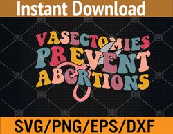 Vasectomies Prevent Abortions Women's Pro Choice Feminist Svg, Eps, Png, Dxf, Digital Download