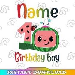 Cocomelon Personalized Name Birthday Boy png svg, Cocomelon Brithday svg png, Cocomelon,Cocomelon Family Birthday PNG