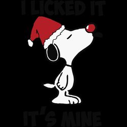 I Licked It Its Mine Snoopy Christmas Svg, Christmas Svg, Snoopy Svg