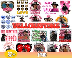 Yellowstone Valentine Bundle Png, Rip Yellowstone Png, Valentine Rip Png, Valentine's Day Png