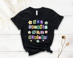 Cute Retro See The Able Not The Label Autism Awareness Shirt, Inspirational Shirt, Gift For Autism - T167