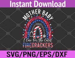Mother Baby Nurse Cutest Firecracker 4th Of July Svg, Eps, Png, Dxf, Digital Download