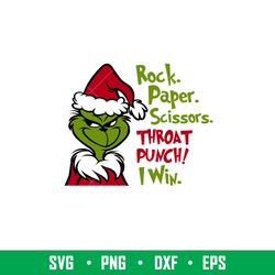 Rock Paper Scissors Throat Punch I Win, Rock Paper Scissors Throat Punch I Win Svg, Christmas Svg, Merry Christmas Svg,