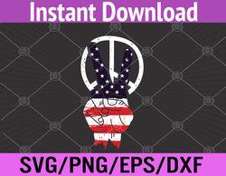 Fourth 4th of July American Flag Peace Svg, Eps, Png, Dxf, Digital Download