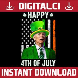Happy 4th Of July Joe Biden St Patricks Day Leprechaun Hat PNG Sublimation Designs