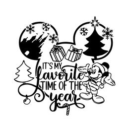 It's Is My Favorite Time Of The Year Mickey Mose Merry Christmas Svg, Christmas Svg
