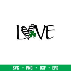 St Patricks Love, St. Patricks Day Starbucks Coffee Svg, St. Patricks Day Svg, Lucky Svg, Irish Svg, Clover Svg, png,dxf