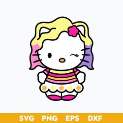 Hello Kitty Enid Svg, Wednesday Enid Svg, Hello Kitty Svg, Png Dxf Eps File