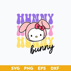 Hunny Bunny Kitty SVG, Hello Kitty SVG, White Kitty SVG, PNG DXF EPS Digital File