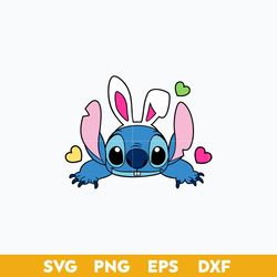 Easter Bunny Stitch Svg, Easter Bunny, Stitch Svg, Easter Day Svg, Png Dxf Eps File