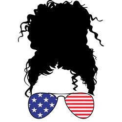 Black Girl Svg,4th Of July,Glasses Usa Flag, American Flag, Independence Day Svg, Black Independence, Black Girls Magic,