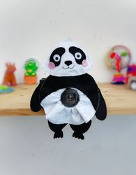 Panda lens buddy, Shutter huggers, Photographer helper, Camera buddy, Photographer gift, Felt panda toy for photo