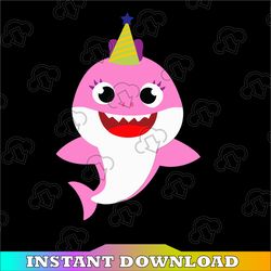 Sister Shark Birthday SVG, Cricut Cut files, Shark Family doo doo doo Vector EPS, Silhouette DXF, Design for tsvg ,