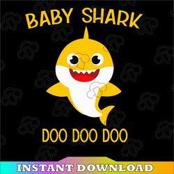 Baby Shark SVG, Cricut Cut files, Shark Family doo doo doo Vector EPS, Silhouette DXF, Design for tsvg , clothes,