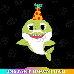 Grandpa Birthday Shark SVG, Cricut Cut files, Shark Family doo doo doo Vector EPS, Silhouette DXF, Design for tsvg ,