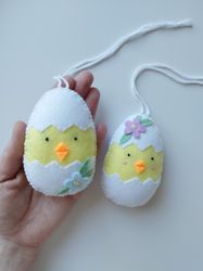 Easter eggs gift, easter eggs decor, felt Easter eggs ornaments