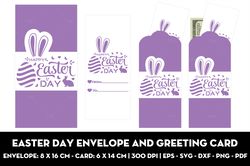 Easter day envelope and greeting card