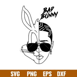 Bad Bunny 17, Bad Bunny Svg, Yo Perreo Sola Svg, Bad bunny logo Svg, El Conejo Malo Svg, png eps, dxf file