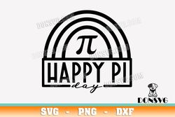 happy pi day rainbow svg cutting file math teacher svg image for cricut 3.14 pi symbol vinyl decal vector