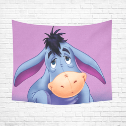eeyore wall tapestry, cotton linen wall hanging