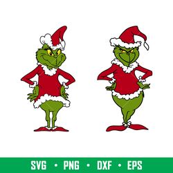Grinch Santa Claus Bundle, Grinch Santa Claus Bundle Svg, Christmas Svg, Merry Grinchmas Svg, Santa Claus Svg,png,dxf,ep