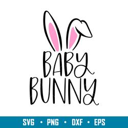 Baby Bunny, Baby Bunny Svg, Happy Easter Svg, Easter egg Svg, Spring Svg, png, eps, dxf file