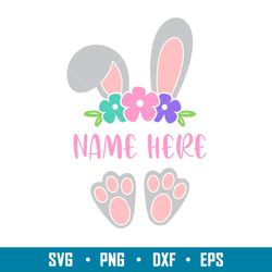 Easter Bunny Ears And Feet, Easter Bunny Ears And Feet Svg, Happy Easter Svg, Easter egg Svg, Spring Svg, png, dxf, eps