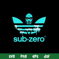 Mortal Kombat Sub Zero Adidas Svg, Sub Zero Svg, Png Dxf Eps File