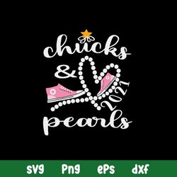 Pink Chuck And Pearls 2021 Kamala Harris Svg, Png Dxf Eps File