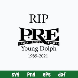 RIP Young Dolph 1985-2021 Rapper Hip Hop Legend Vintage Style Svg, Png Dxf Eps File