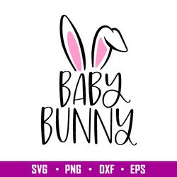 Baby Bunny, Baby Bunny Svg, Happy Easter Svg, Easter egg Svg, Spring Svg, png, eps, dxf file
