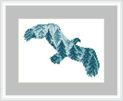 Wild forest eagle - cross stitch pattern