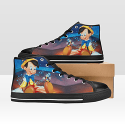 Pinocchio Shoes, High-Top Sneakers, Handmade Footwear