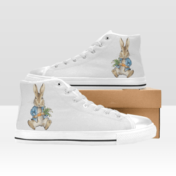 Peter Rabbit Shoes, High-Top Sneakers, Handmade Footwear