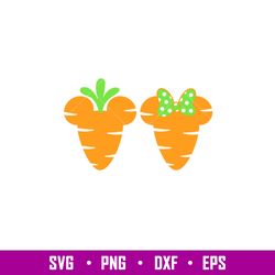 Easter Carrots Ears, Easter Carrots Mickey _ Minnie Svg, Happy Easter Svg, Easter Carrot Svg, Easter Decor Svg,png, eps,